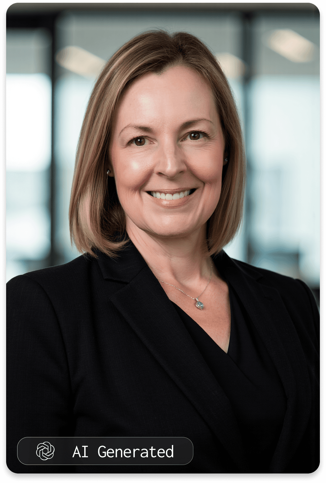 Professional AI-generated headshot example 1